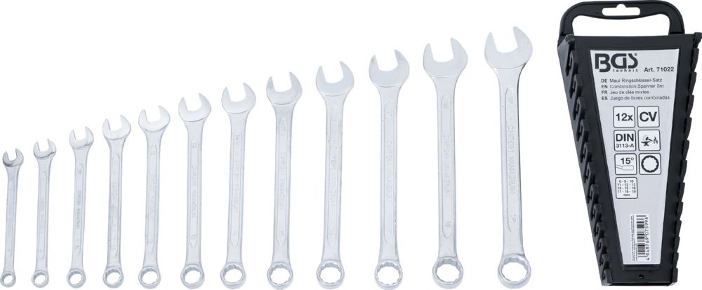 Produktbild BGS Maul Ringschlüssel Satz 8 - 19 mm 12 teilig bild 4