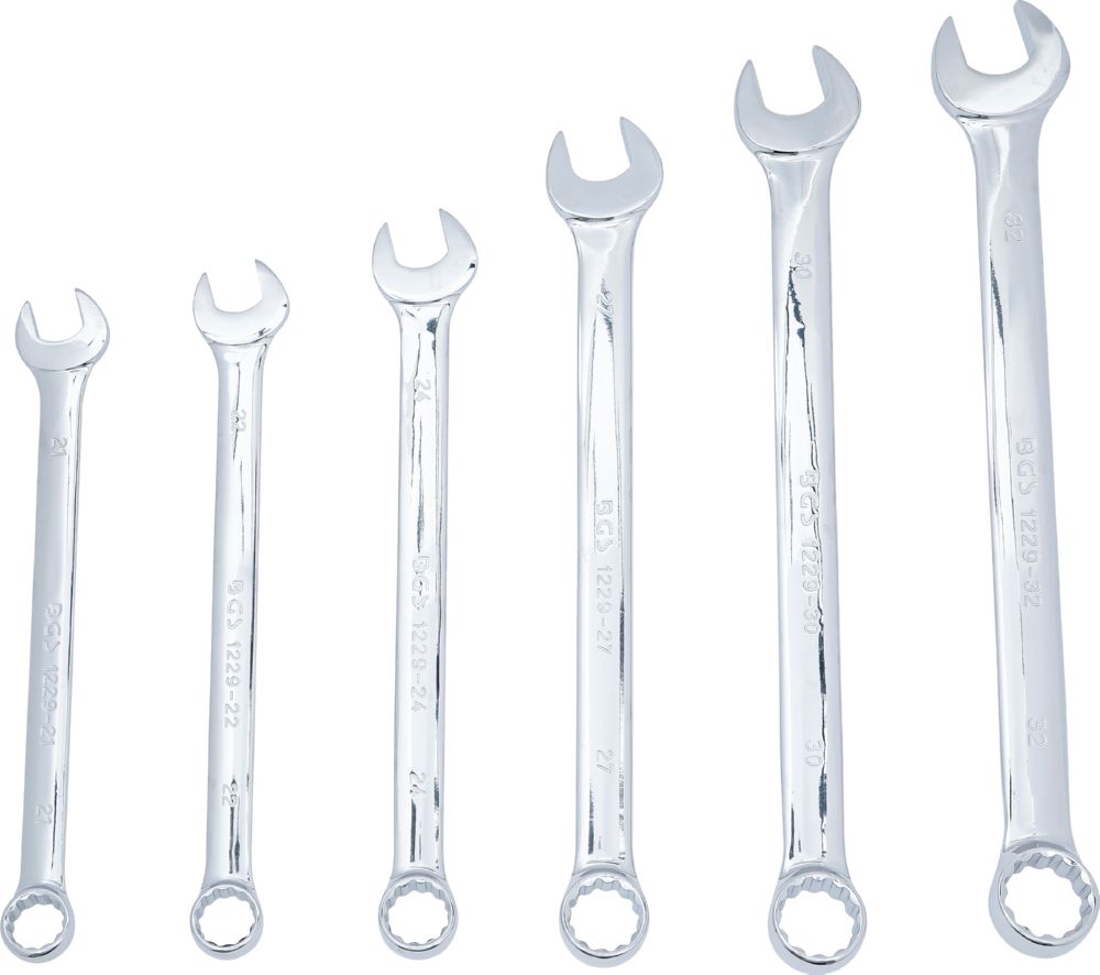 Produktbild BGS Maul Ringschlüssel Satz extra lang 21 - 32 mm 6 teilig bild 3