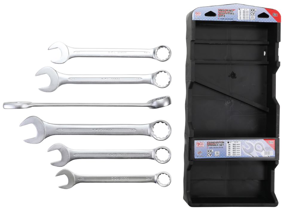 Produktbild BGS Maul Ringschlüsse Satz 34 - 50 mm 6 teilig extra lang