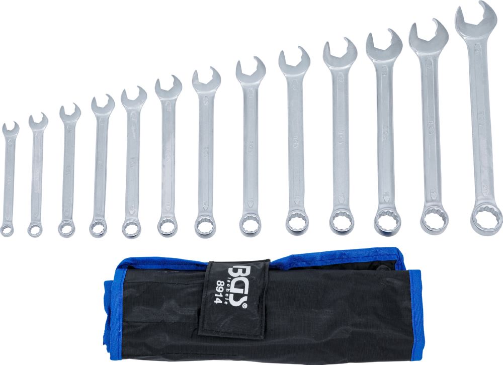 Produktbild BGS Maul Ringschlüssel Satz 8 - 21 mm 13 teilig Maulseite mit Ratschenfunktion bild 3