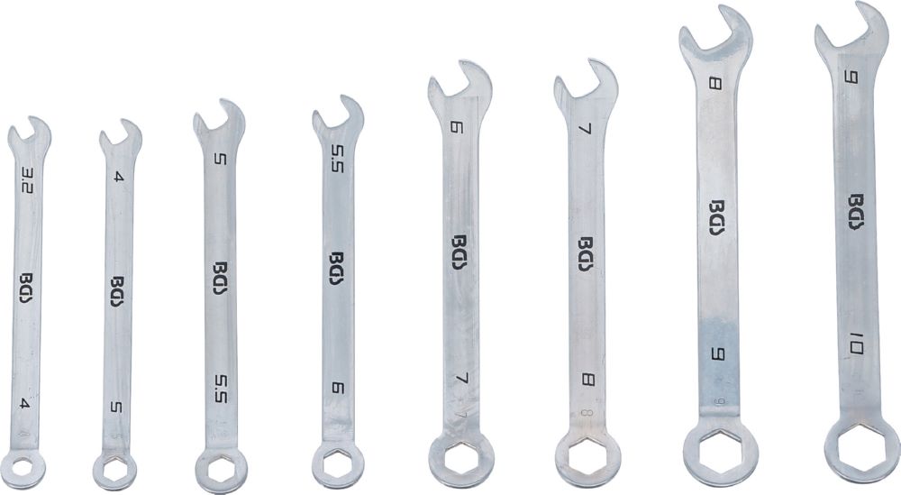 Produktbild BGS Maul Ringschlüssel Satz 4 - 10 mm 8 teilig Mini Ausführung bild 3