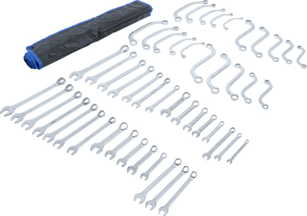 Produktbild BGS Maul-/Ringschlüsselsortiment Zollgrößen metrisch 50 teilig bild 2