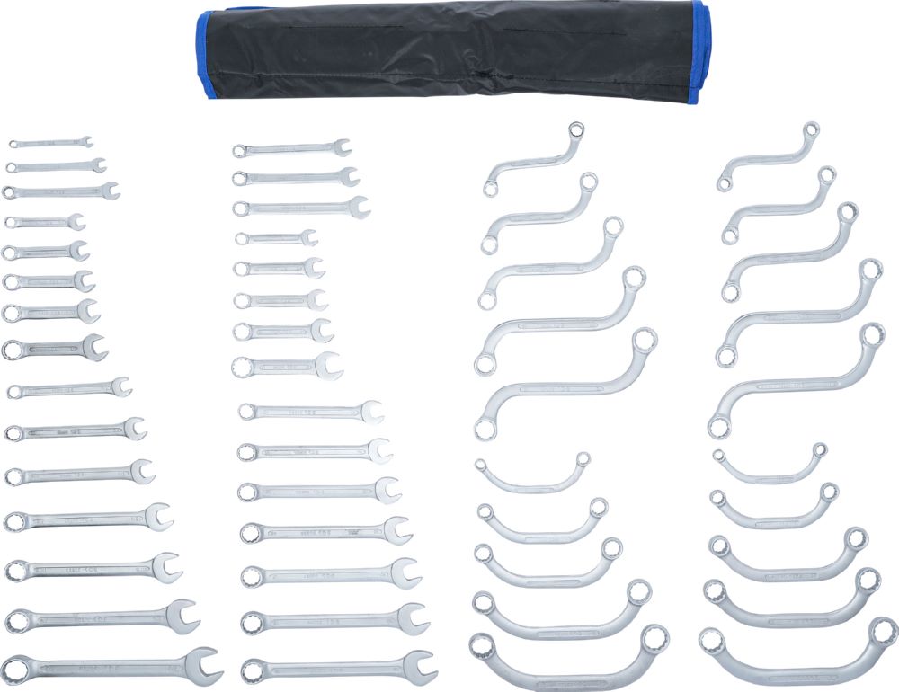 Produktbild BGS Maul-/Ringschlüsselsortiment Zollgrößen metrisch 50 teilig bild 3
