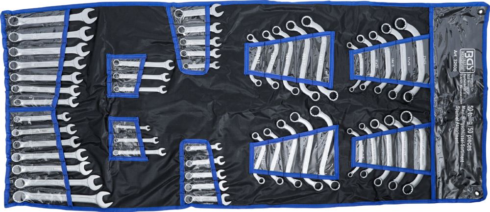 Produktbild BGS Maul-/Ringschlüsselsortiment Zollgrößen metrisch 50 teilig bild 5