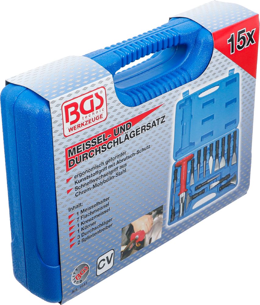 Produktbild BGS Meißel und Durchschläger Satz 15 teilig bild 6