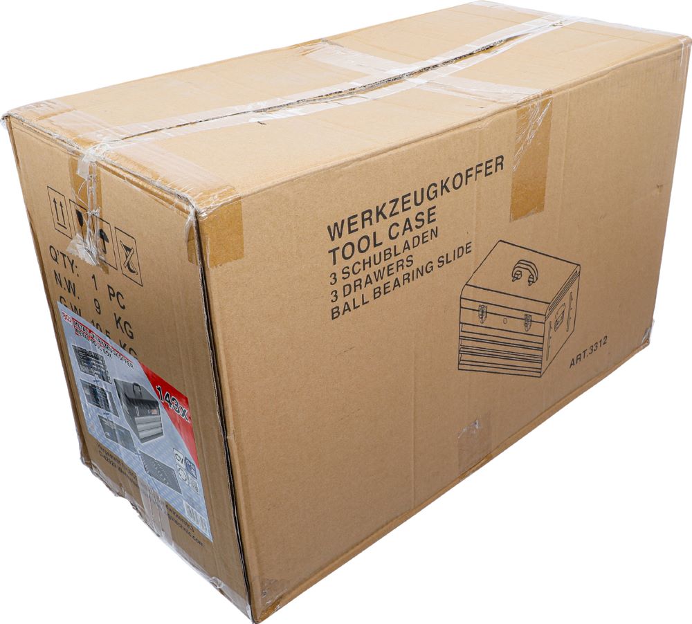 Produktbild Metall Werkzeugkoffer 3 Schubladen mit 143 Werkzeugen bild 10