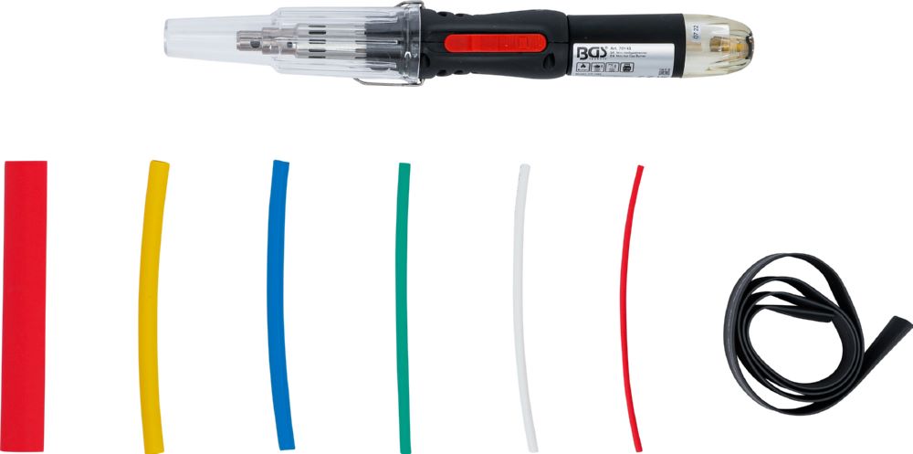 Produktbild Mini Heißgasbrenner mit Schrumpfschlauch mit Piezo-Zündung 162 teilig bild 4