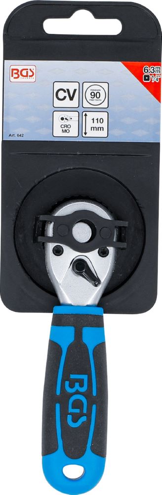 Produktbild Mini Umschaltknarre Abtrieb Außenvierkant 6,3 mm 1/4 Zoll bild 6