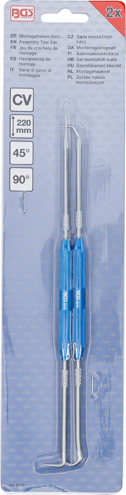 Produktbild BGS Montagehaken Satz 220 mm 2 teilig bild 4