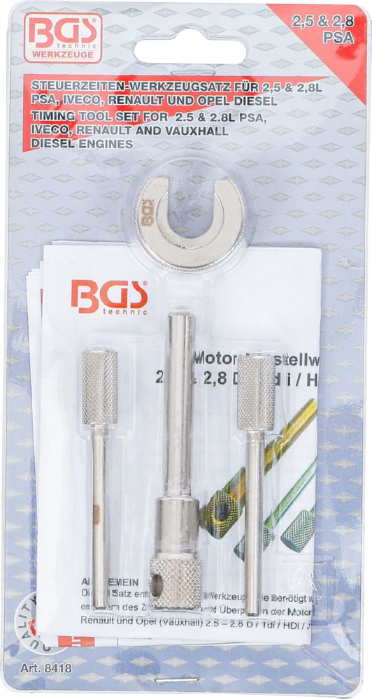 Produktbild BGS Motor Einstellwerkzeug Satz für PSA 2.5, 2.8 l Diesel bild 4