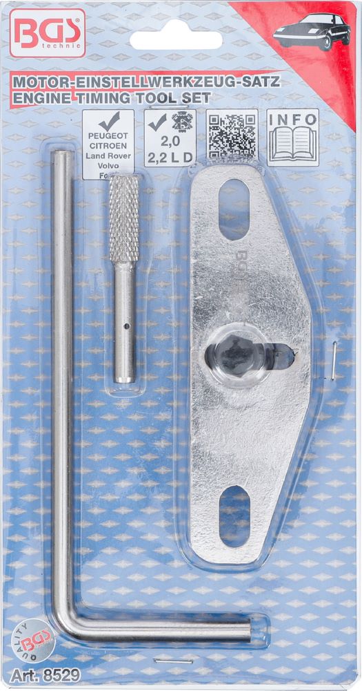 Produktbild BGS Motor Einstellwerkzeug Satz für Rover Peugeot Ford Volvo 2.0, 2.2l D bild 4