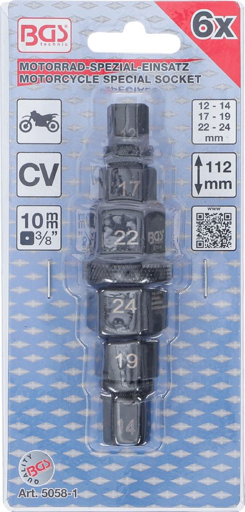 Produktbild BGS Motorrad Spezial Einsatz Antrieb 10 mm 3/8 Zoll 12 - 24 mm bild 5