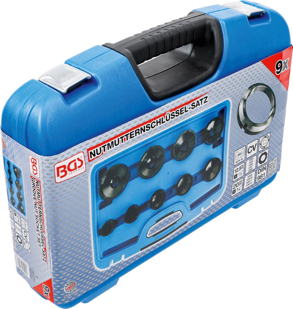 Produktbild Nutmutternschlüssel Satz Zapfen außen liegend KM4 - KM12 9 teilig bild 6
