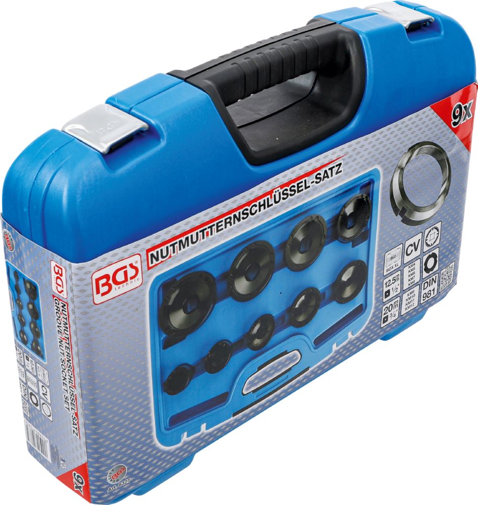 Produktbild Nutmutternschlüssel Satz Zapfen innen liegend KM4 - KM12 9 teilig bild 6