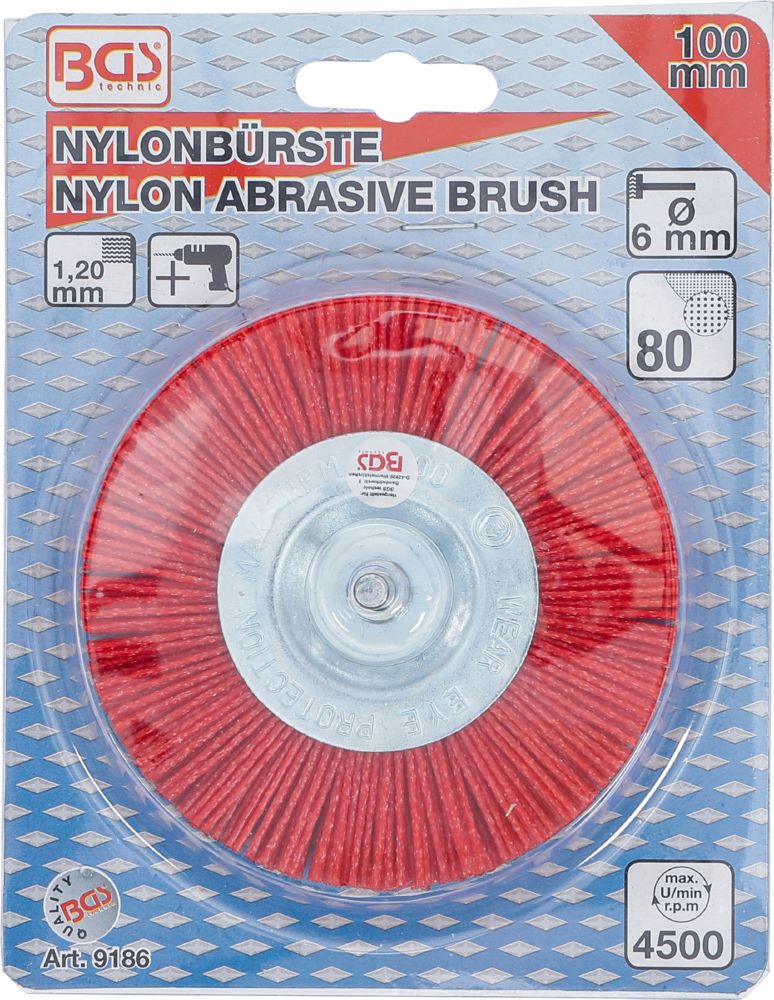 Produktbild Nylonbürste 100 mm 6 mm Schaft bild 6