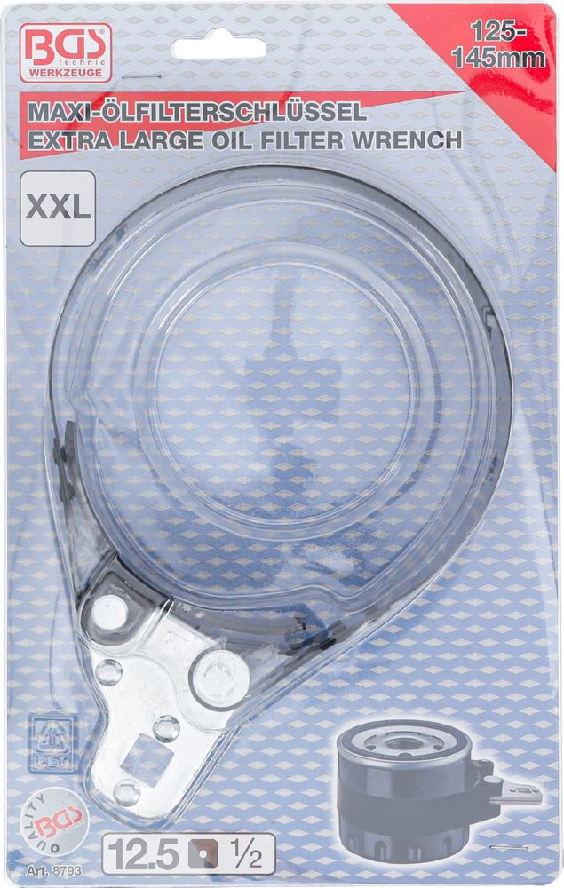 Produktbild BGS Ölfilter Bandschlüssel XL Durchmesser 125 - 145 mm bild 4