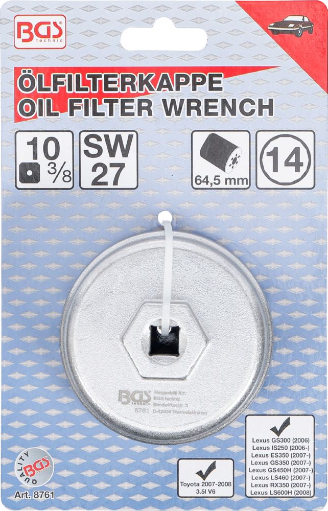 Produktbild Ölfilterschlüssel 14-kant Durchmesser 64,5 mm für Lexus, Toyota bild 4