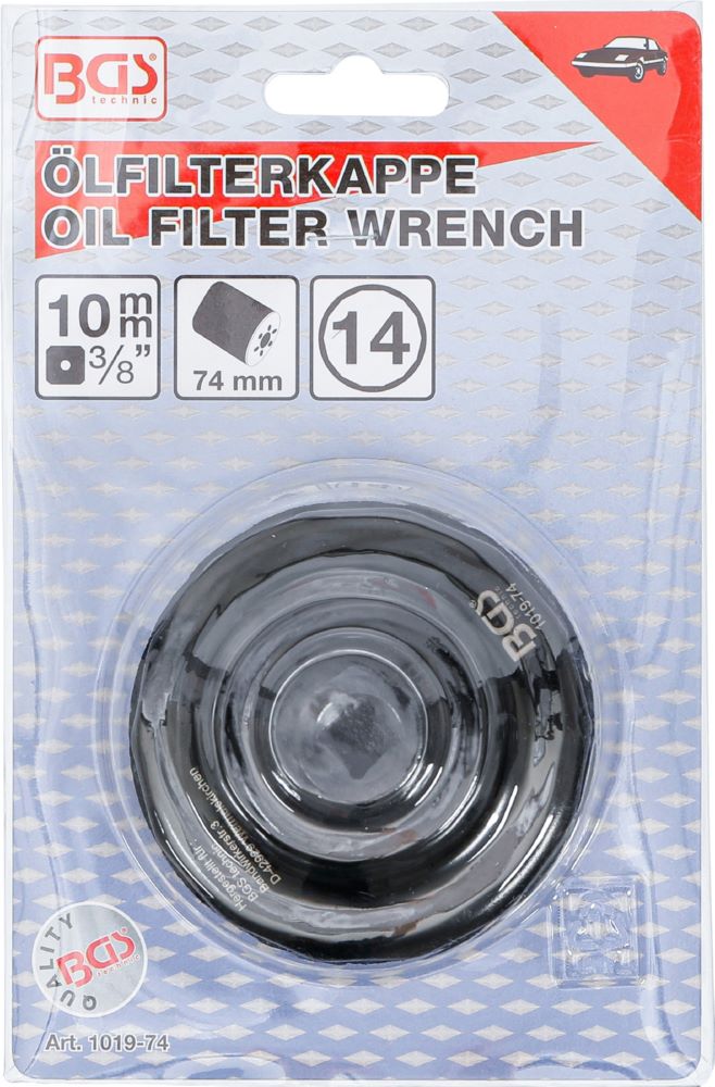 Produktbild BGS Ölfilterschlüssel 14-kant Durchmesser 74 mm für Mercedes-Benz, VW bild 3