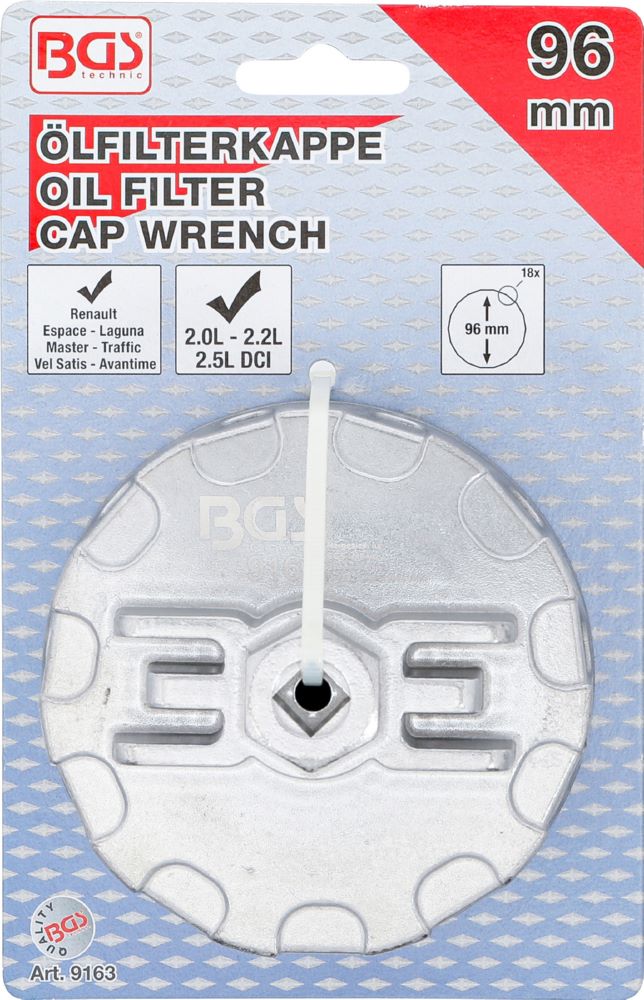 Produktbild Ölfilterschlüssel 18-kant Durchmesser 96 mm für Renault DCI bild 4