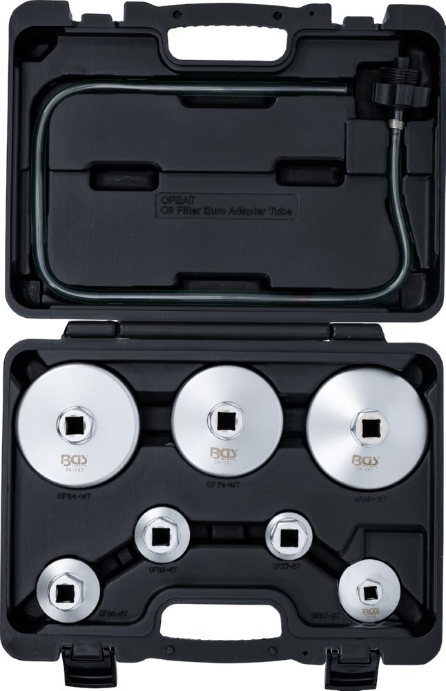 Produktbild Ölfilterschlüssel Satz mit Ölfilter-Ablassschlauch für VAG, BMW, Citroën 8 telig bild 4