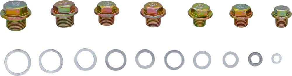 Produktbild Ölwannenschrauben und Alu Dichtring Sortiment 534 teilig bild 2