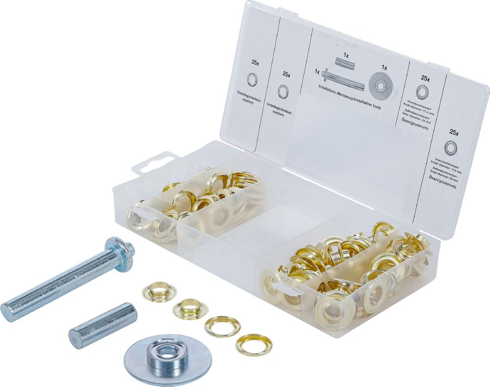 Produktbild BGS Ösen Installations Sortiment 103 teilig