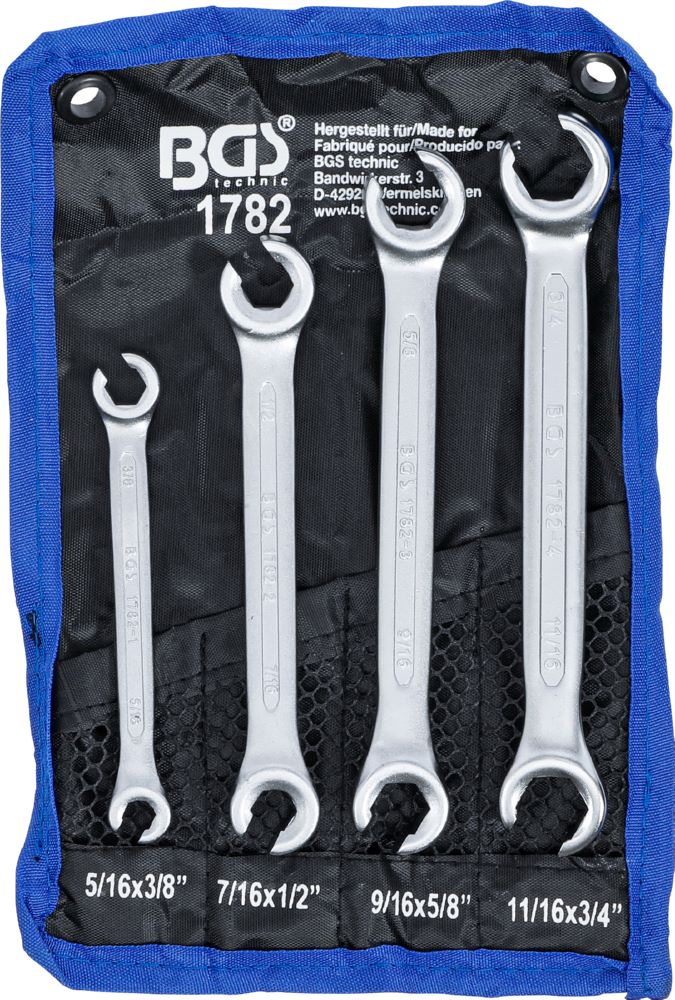 Produktbild BGS Offener Doppel Ringschlüssel Satz 4 teilig