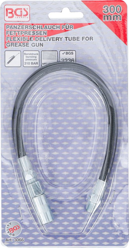 Produktbild Panzerschlauch für Fettpressen 300 mm bild 4