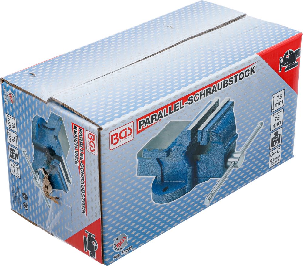 Produktbild BGS Parallel Schraubstock 75 mm Spannbacken bild 7
