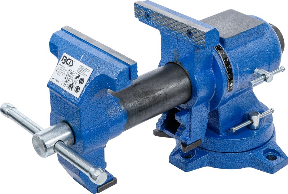 Produktbild BGS Parallel Schraubstock 100 mm Spannbacken 360 grad drehbar bild 2
