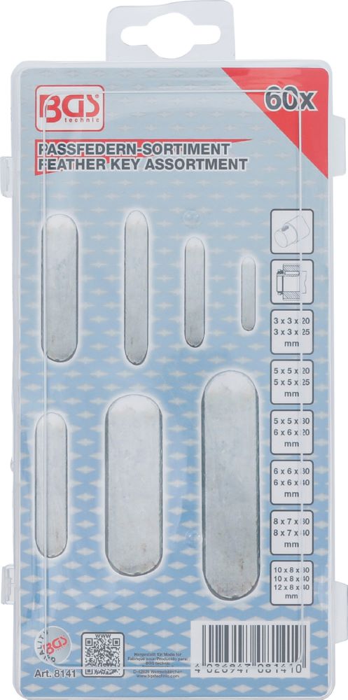 Produktbild Passfedern Sortiment 60 teilig bild 3