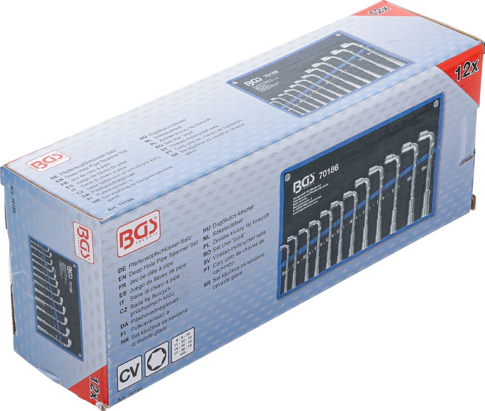 Produktbild BGS Pfeifenkopfschlüssel Satz 8 - 19 mm 12 teilig bild 10