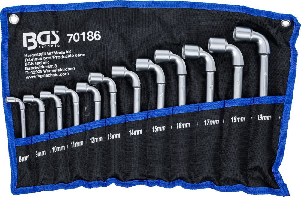 Produktbild BGS Pfeifenkopfschlüssel Satz 8 - 19 mm 12 teilig bild 9