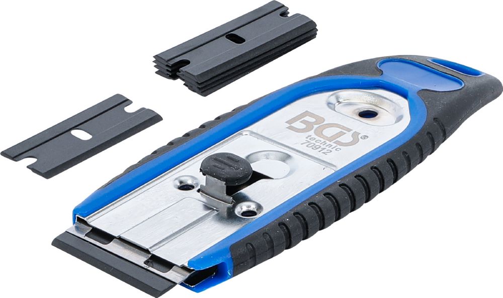 Produktbild BGS Plakettenschaber 40 mm mit 6 Kunstoff Schaberklingen bild 1