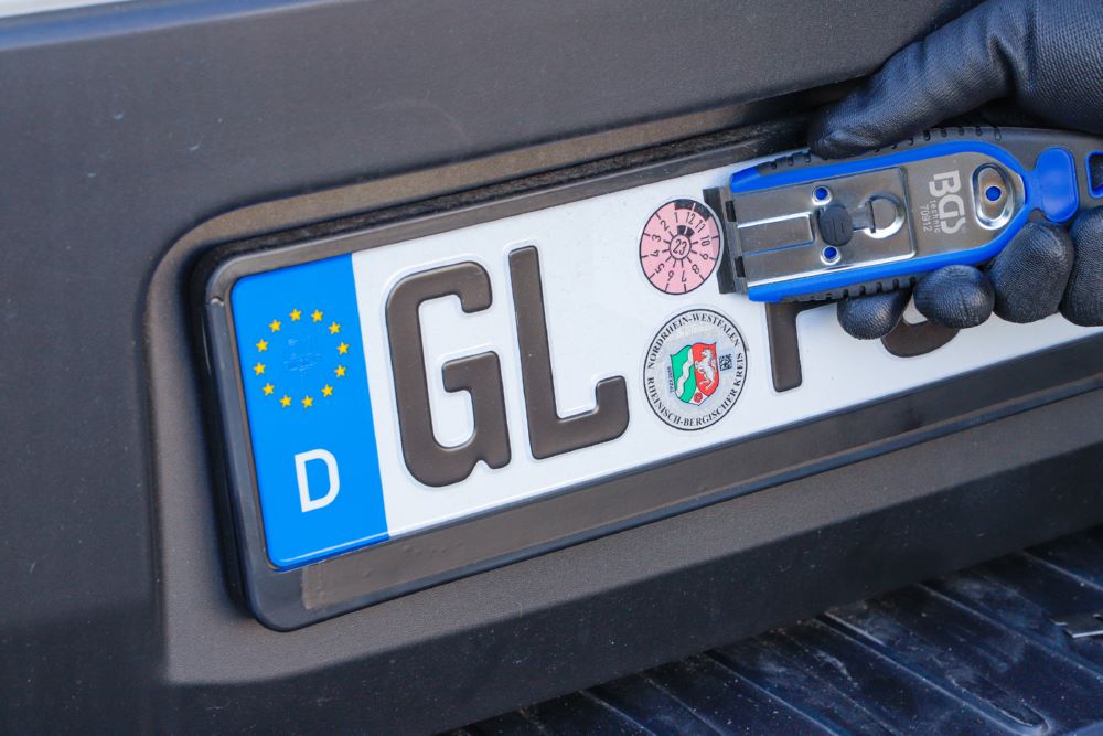 Produktbild BGS Plakettenschaber 40 mm mit 6 Kunstoff Schaberklingen bild 2