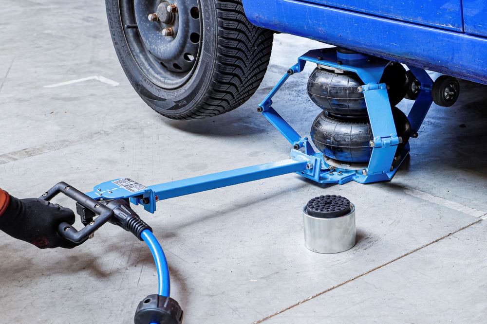 Produktbild BGS Pneumatischer Ballon Wagenheber Hub 115-410 mm 2000 kg fahrbar bild 2