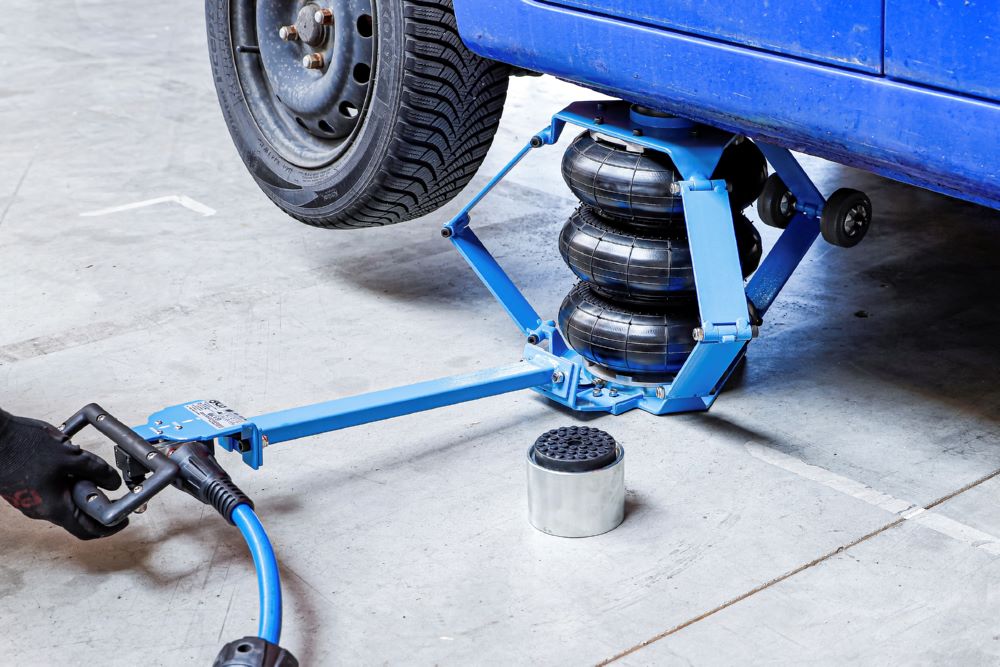 Produktbild BGS Pneumatischer Ballon Wagenheber Hub 140-505 mm 2000 kg fahrbar bild 2