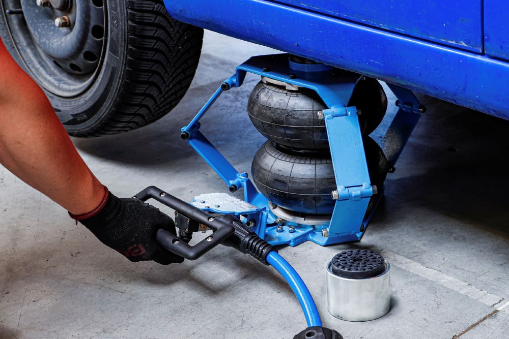 Produktbild BGS Pneumatischer Ballon Wagenheber Hub 140-445 mm 2000 kg bild 2