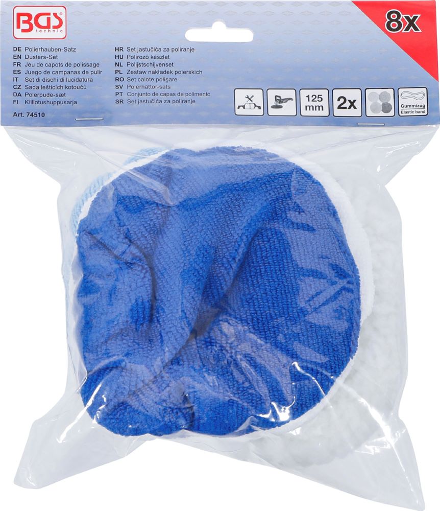 Produktbild Polierhauben Satz Durchmesser 125 mm 8 teilig bild 5