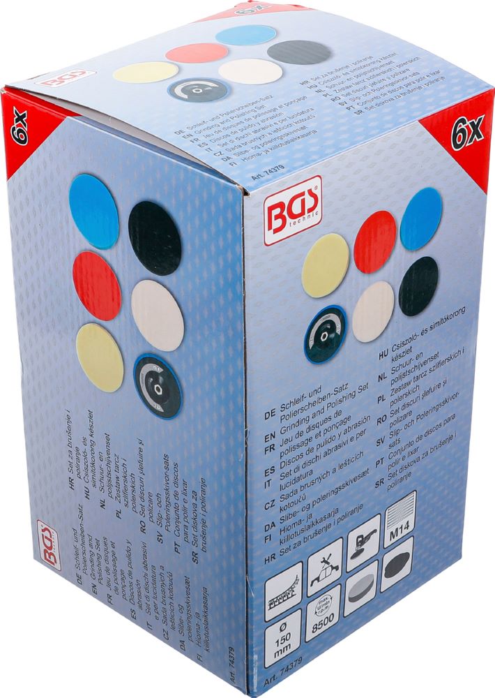 Produktbild Polierschwamm Satz Durchmesser 150 mm 6 teilig bild 5