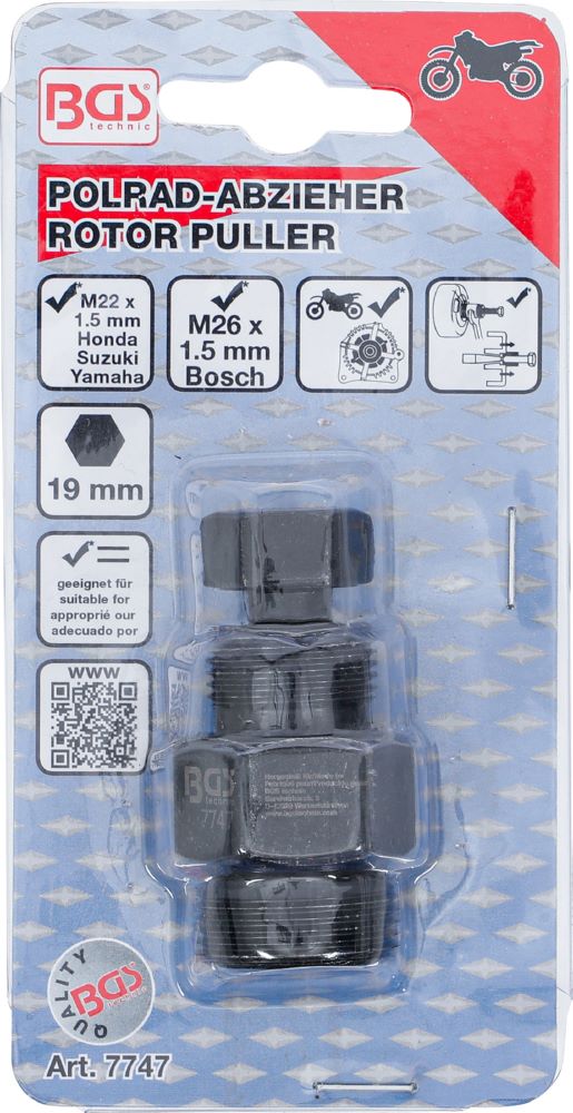Produktbild BGS Polrad Abzieher M22 x 1.5 / M26 x 1.5 bild 5