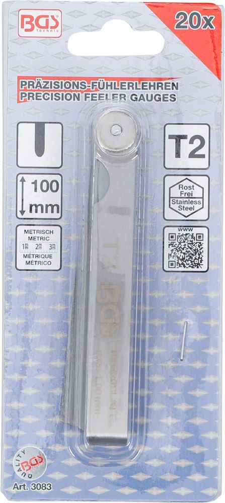Produktbild BGS Präzisions Fühlerlehren 20 Blatt bild 4