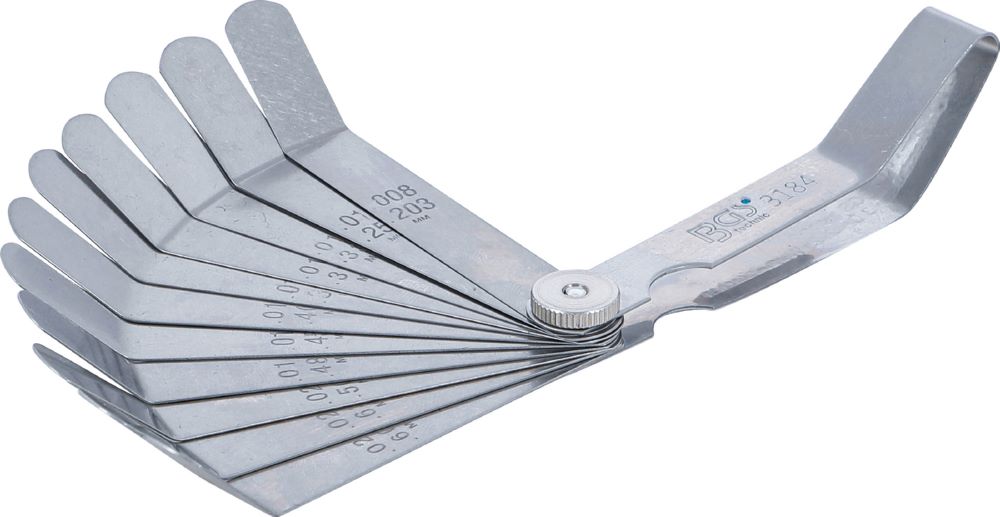 Produktbild BGS Präzisions Fühlerlehren gebogen 12 Blatt