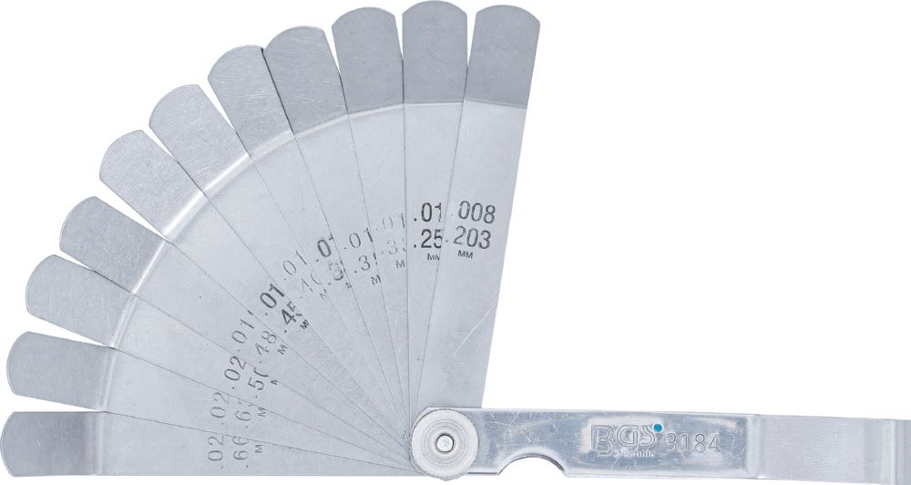 Produktbild BGS Präzisions Fühlerlehren gebogen 12 Blatt bild 3