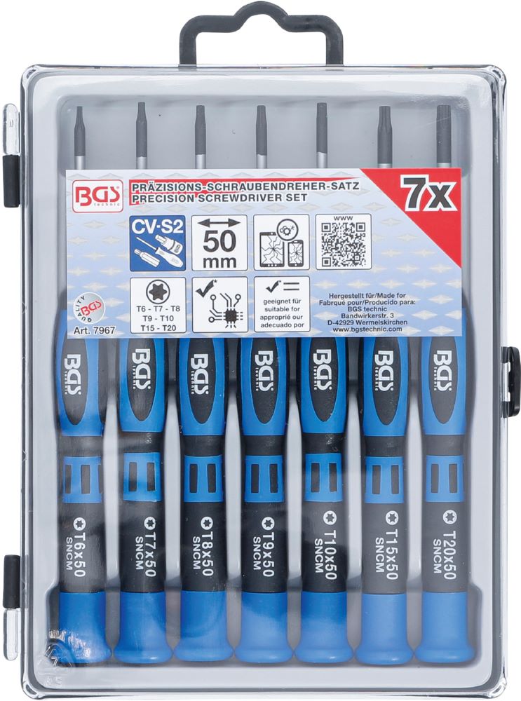 Produktbild BGS Präzisions Schraubendreher Satz T-Profil für Torx 7 teilig bild 4
