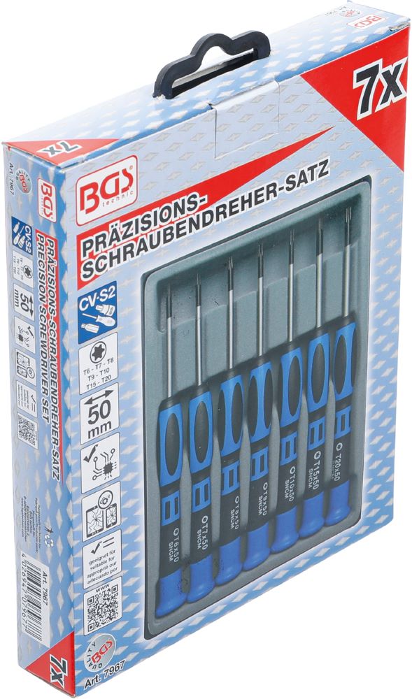 Produktbild BGS Präzisions Schraubendreher Satz T-Profil für Torx 7 teilig bild 5