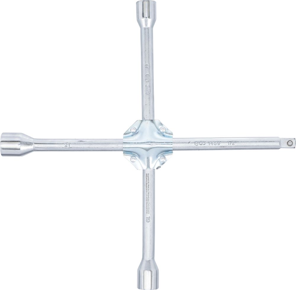 Produktbild BGS Rad Kreuzschlüssel für Pkw Vierkant 17 x 19 x 21 x 12,5 mm 1/2 Zoll bild 3