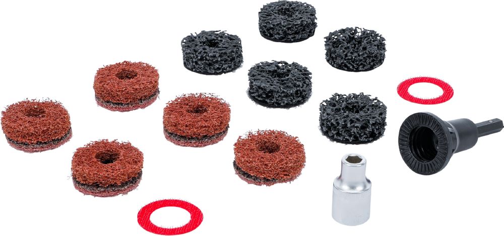 Produktbild BGS Radnabenschleifer Satz für Stehbolzen und Radmutternbolzen 14 teilig