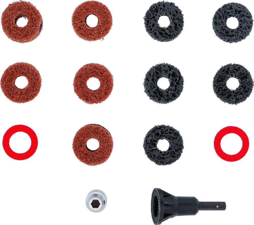 Produktbild BGS Radnabenschleifer Satz für Stehbolzen und Radmutternbolzen 14 teilig bild 3