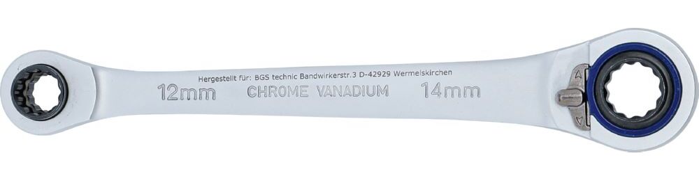 Produktbild BGS Ratschen Ringschlüssel 4 in 1 10 x 12, 14 x 17 mm bild 4